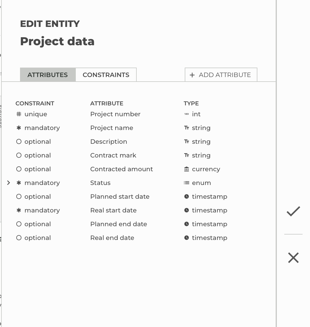 Entity Menu Applet