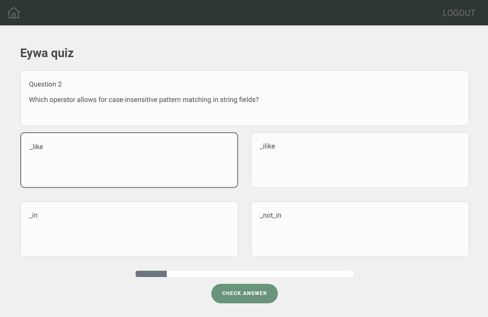 Launch new quiz